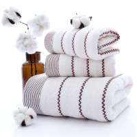 Hot sale three piece cotton towel bath towel set,household,wholesale,gift, advertisement,towel custom logo super absorbent